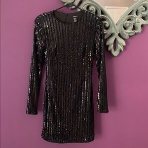 Black Sequin Dress